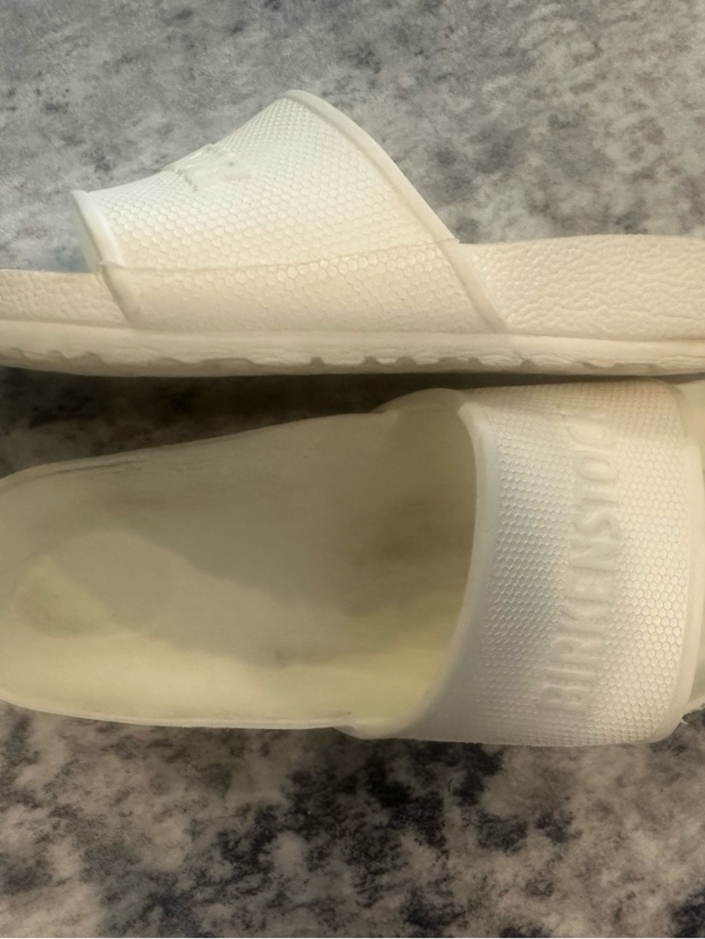 Birkenstock White Slip-On EVA Slides - Picture 3 of 8